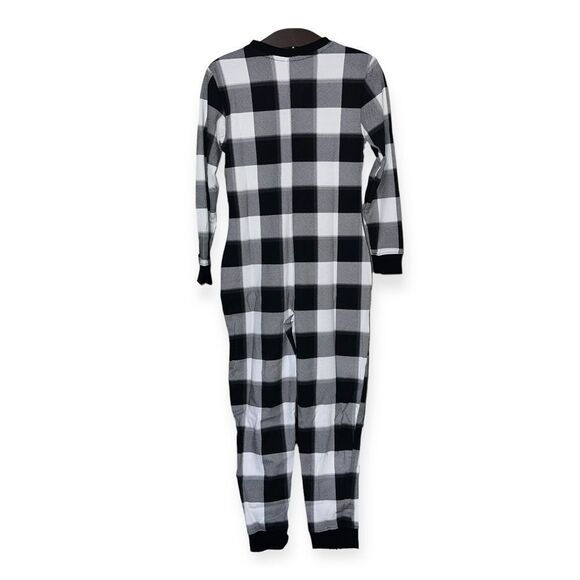 STARS ABOVE Women’s Thermal One Piece Pajamas in Black and Cream Size XS NEW - Picture 4 of 15